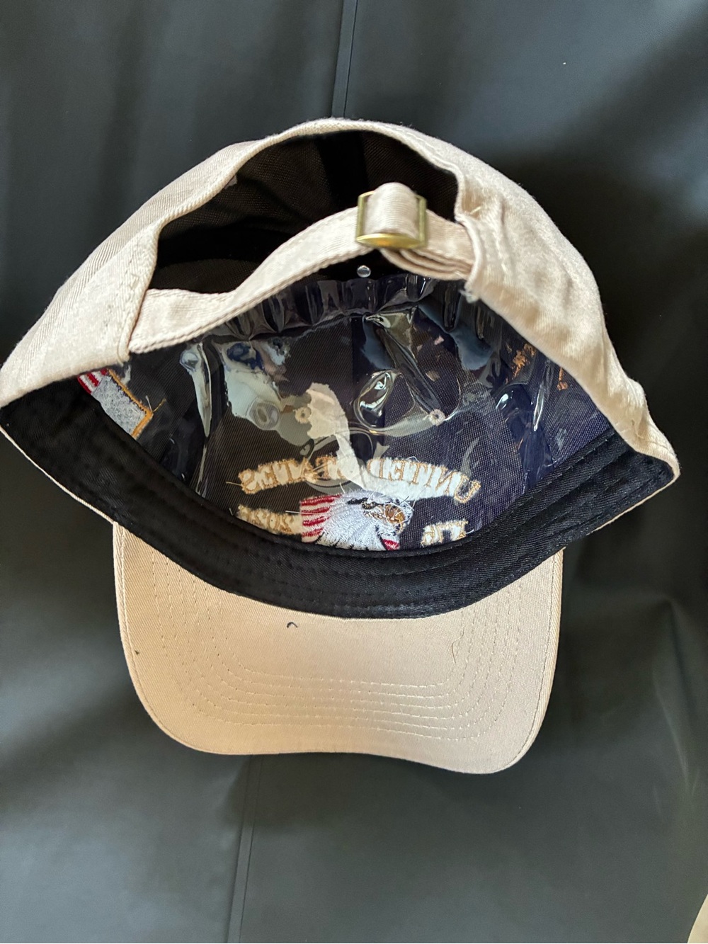 Tan Embroidered Eagle Baseball Cap - United States 250th Anniversary - Picture 3 of 3